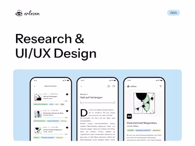 Erlesen UI/UX Design Project