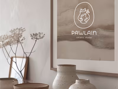 PAWLAIN Ceramic Studio, Branding