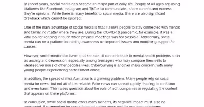 Proofreading Articles on Social Media and Exercise