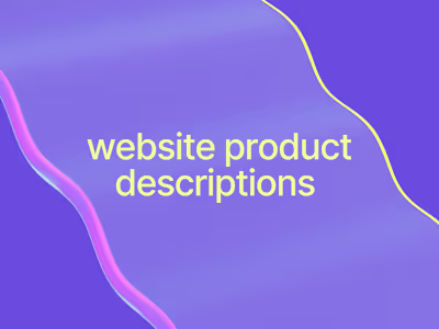 Copywriting product descriptions for beauty trade website 
