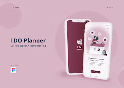 Wedding Planner App (UI UX Project) 