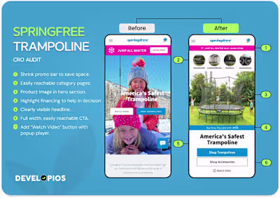 Springfree Trampolines | CRO Audit
