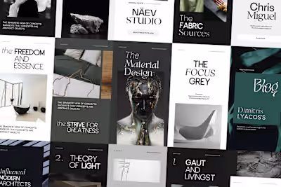 Wunder - social media with focusing on typography