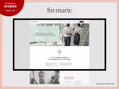 Finmarie | Fintech Startup Website makeover