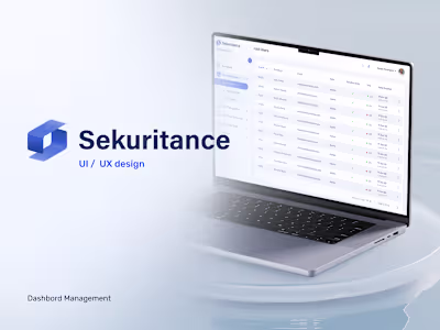 SaaS | Web App | Redesign project for Sekuritance