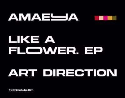 Amaeya - Like A Flower EP Art Direction
