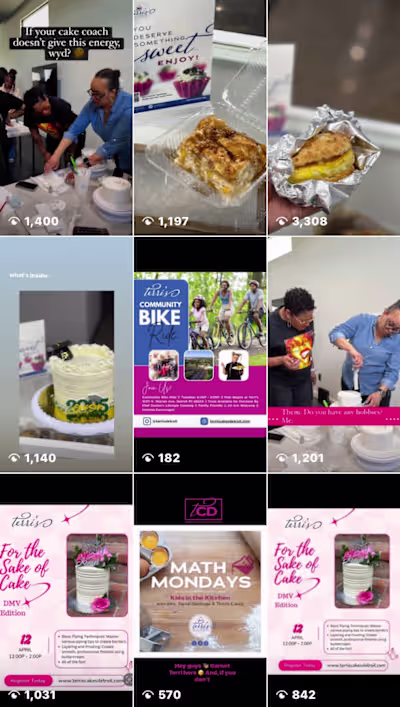 Social Media Growth & Content Management for Local Bakery