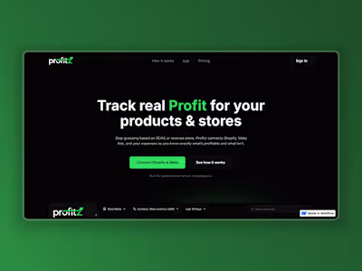 Profitz | Webflow Development