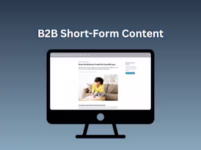 B2C Short-Form Content | Personal Finance