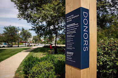 Discovery Garden Donor Signage