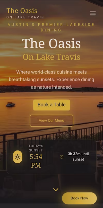 ​"Luxury web design for elite brands. 🌅 Just wrapped up thi...