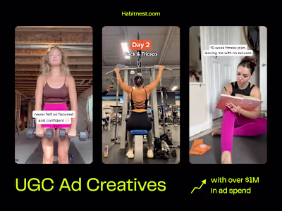 Direct-response ad creative for Habit Nest