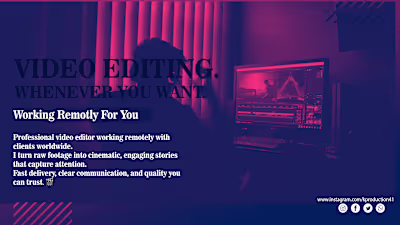 Remote video editor delivering clean,