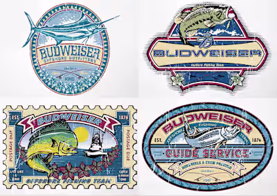 Graphic Design | 2002 | Budweiser, Adobe CC, Illustrator, Brand 