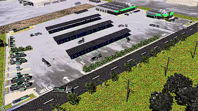 Rendering for Energy Storage Rental Facility