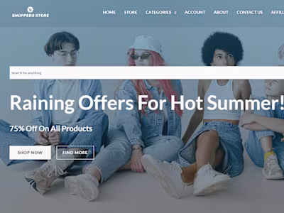 The Shoppers Store ( E-commerce Store )