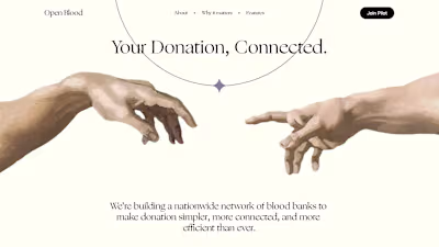 Open Blood Platform
View live site