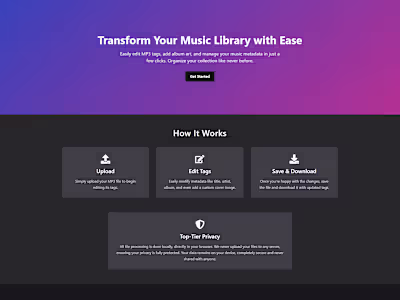 Developed a modern MP3 metadata