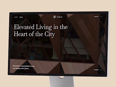 Zafron — Luxury Real Estate Website Template