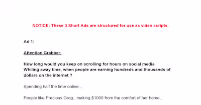 Video Script Writing for Online Course Promotion