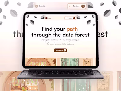Treela | Data-Focused Landing Page