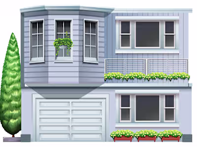 Design cartoon houses using Sketchup and Autocad with V-Ray