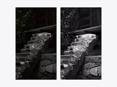 Photography editing of japanese contemporary architecture