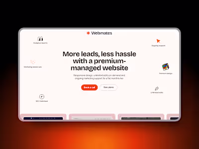 Webmates: Framer design & development