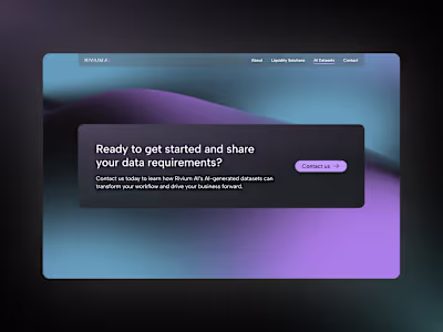 A modern dark-themed layout with soft gradients, clear typog...