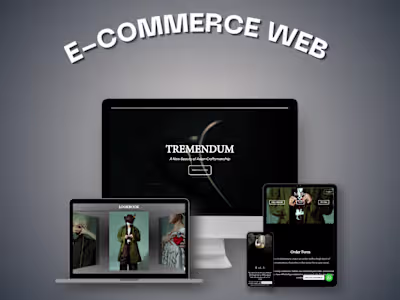 E-commerce Website for Tremendum Jewelry
