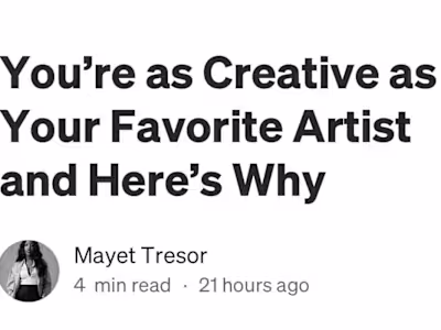 You're as Creative as Your Favorite Artist