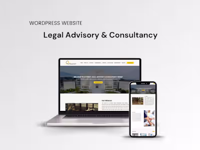 Portfolio Website Development for Law Consultancy Firm