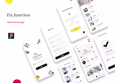 Fix Junction Home Repair Service Mobile App :: Behance