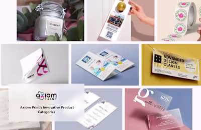 Axiom Business Cards - Landing Page