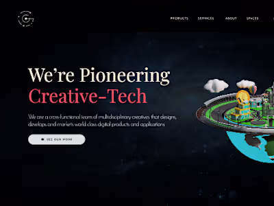 Geek radius website design 