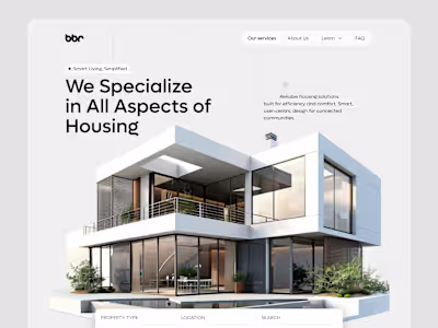 Real Estate Landing Page Design