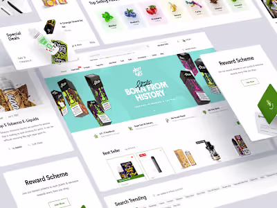 Gourmet E-Liquid UK Shopify Store Redesign