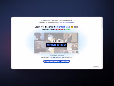 Content Multiplier - E-book Landing Page