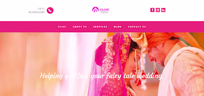 Wedding Organizer Site