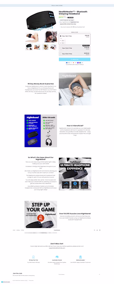 HealthHealer Product Page | Instant.so