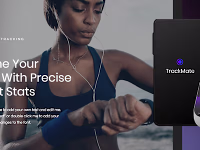 Fitness Product Website 