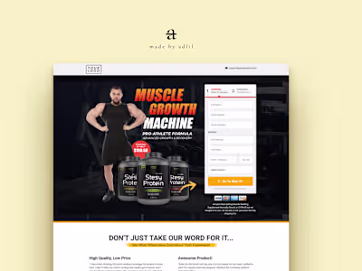 Fitness Niche Landing Page