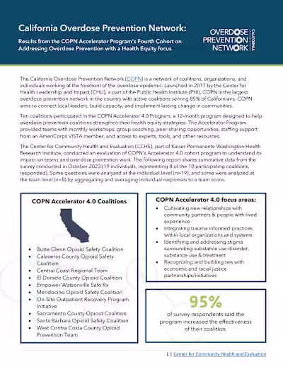 California Overdose Prevention Network (COPN) 