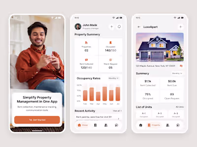 A clean and simple property management app to track rent, mo...