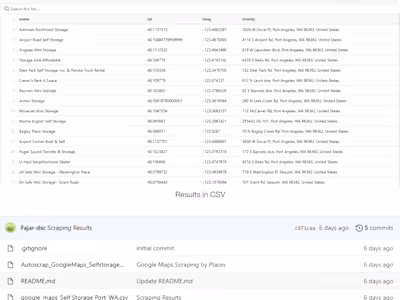 Google Maps Scraping