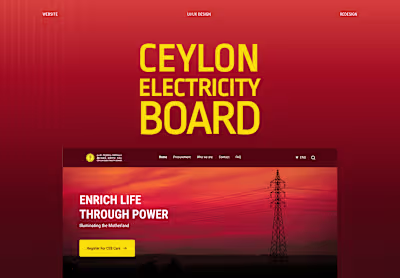 CEB (Ceylon Electricity Board) Redesign