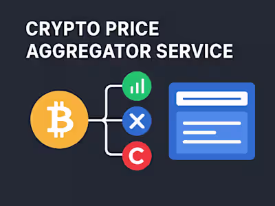 Crypto Price Aggregator Service Development