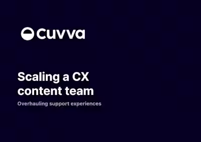 Scaling customer support processes