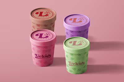 Branding Lickies - ice cream brand
