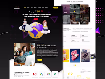 MAAC Website UI Design